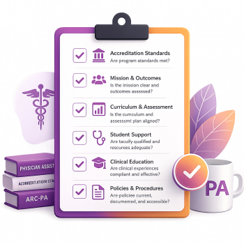 physician assistant program accreditation checklist